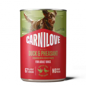 Супер премиум месен пастет в консерва за кучета Carnilove Paté Duck & Pheasant с патешко и фазаново месо 400 гр